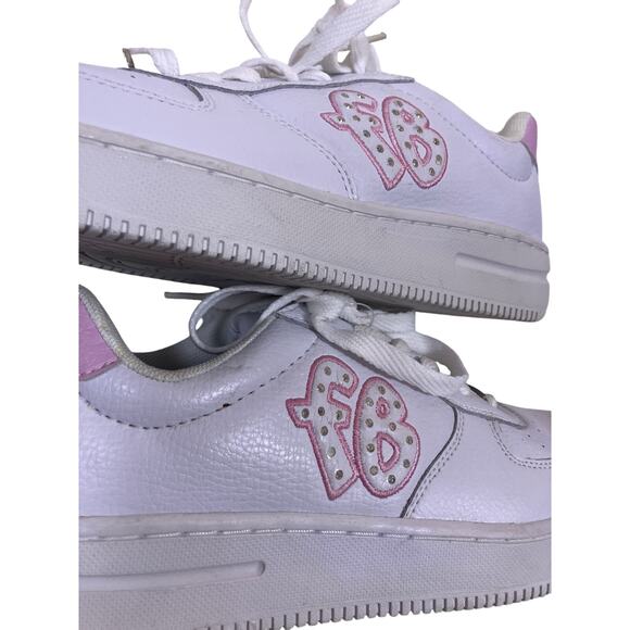 FUBU Y2K Rhinestone Sneakers Women’s Size 8.5 Embroidered Retro Streetwear Shoes - Picture 2 of 8